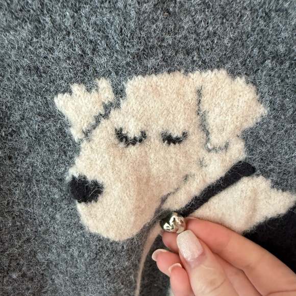 Anthropologie Calligraphie Dog Sweater - Picture 5 of 5